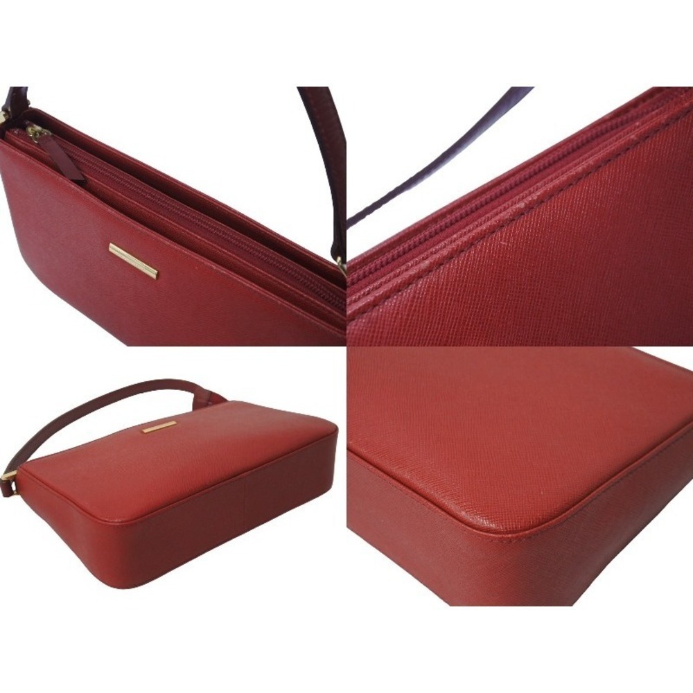 BURBERRY Nova Check shoulder bag logo red leather - Picture 7 of 9